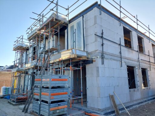 De nieuwbouw van project 't Laar vordert al goed.